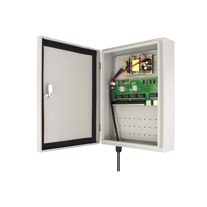 VIS-POE-OD8-2: 8 Port Full Gig Waterproof Box Ethernet Switch