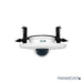 White and Black In-Ceiling Mount, Model IPM-ICMFIXDOME, With InVidTech Dome Camera, Paramont Series. 