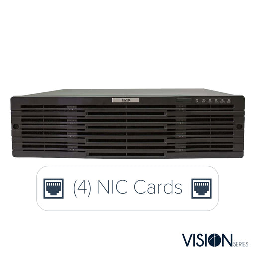 128 Channel Black Security NVR Recorder, Model VN2A-128, Vision Series.