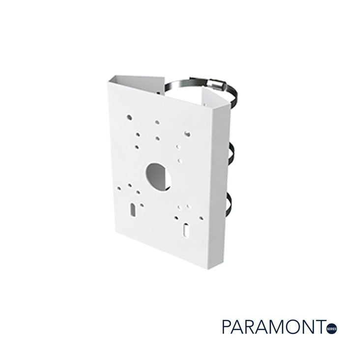 White Pole Mount, Model IPM-PTZPOLE1, Paramont Series. 
