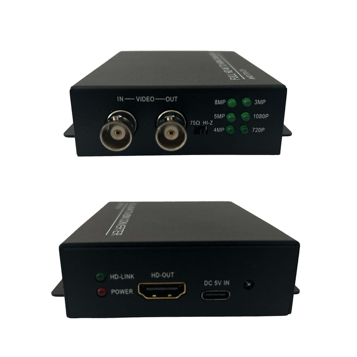 IUM-TVI8HDMI: HD 4K TO HDMI Converter With Loop Thru TO TVI BNC