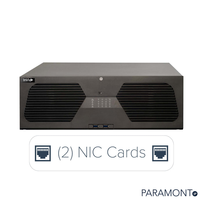 PN3A-128FNH: 128 Ch NVR, (2) NIC Cards