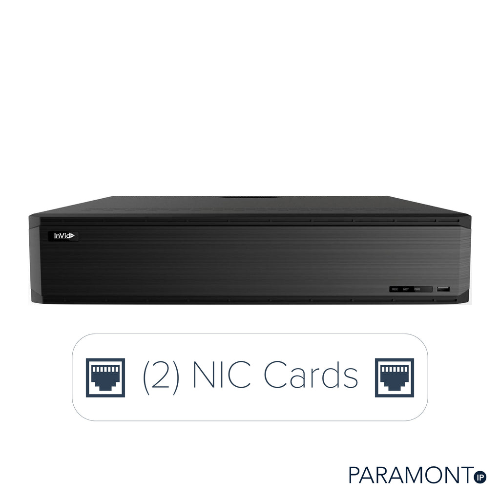 PN3A-64FNH: 64 Ch NVR, (2) NIC Cards — Invidtech