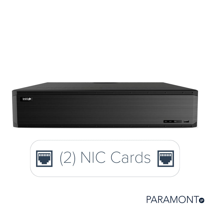 PN3A-64FNH: 64 Ch NVR, (2) NIC Cards