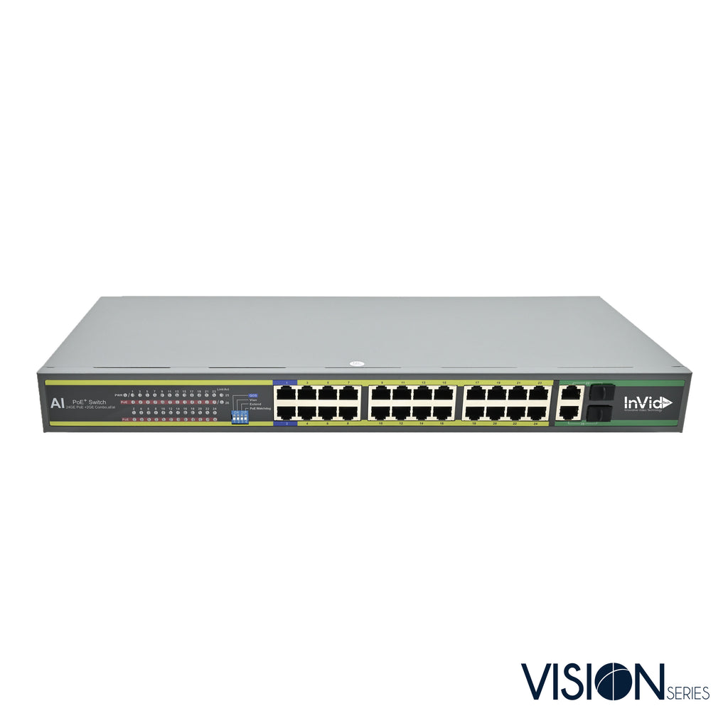 VIS-GIGPOE24-2+: Gigabit Switch — Invidtech