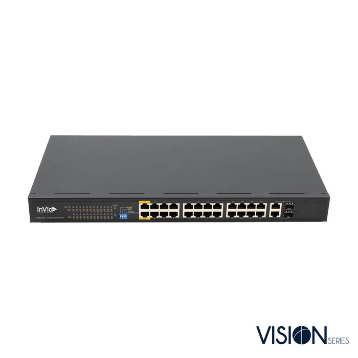 VIS-GIGPOE24-2++: 24 Ports Gigabit PoE Ethernet Switch