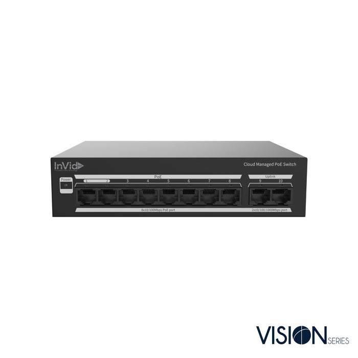 VIS-LRPOE8-2MAN: Managed PoE Switch