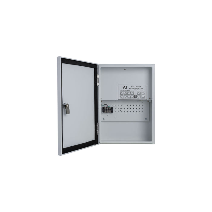 VIS-POE-OD8-2: 8 Port Full Gig Waterproof Box Ethernet Switch