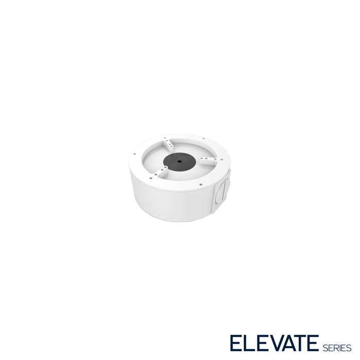White Junction Box, Model ELEV-JB1, Elevate Series. 