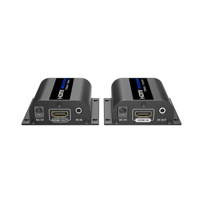 Black HDMI Extender, Model INV-AV164EX, InVidTech.