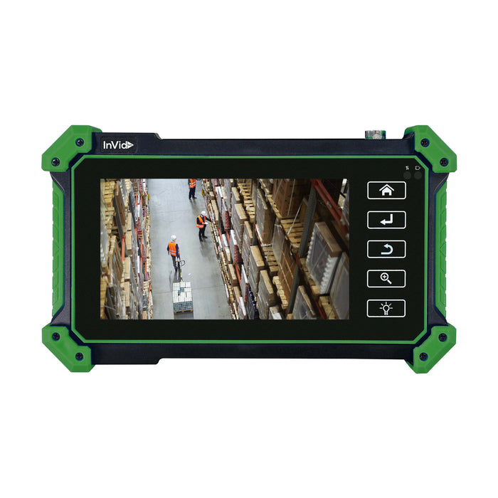 Black & Green Touch Screen IP Camera Tester, Model INVID-CAMTESTER5, InVidTech.