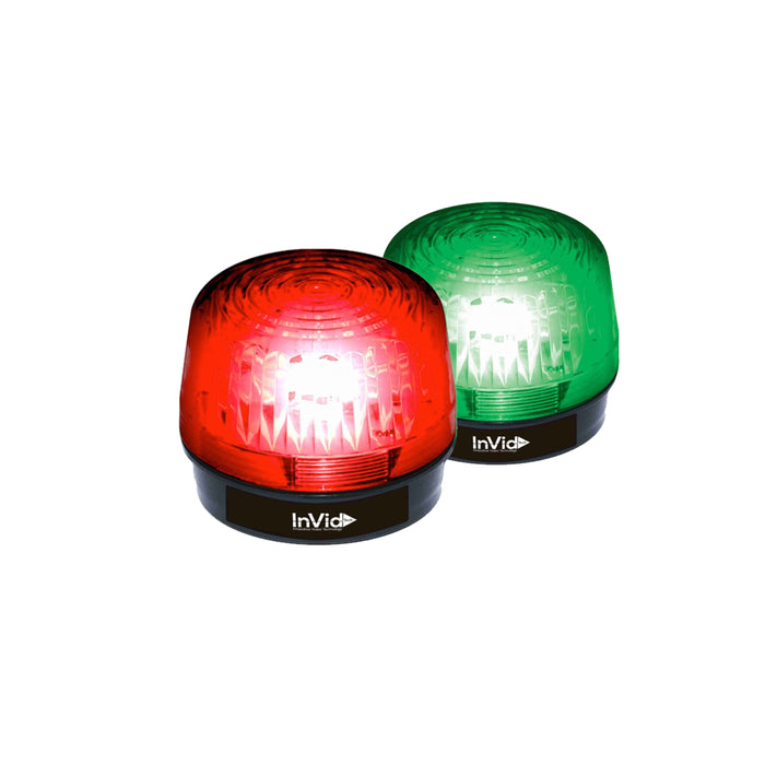 LED Red & Green Strobe Light, Model INVID-SIREN54KIT, InVidTech.