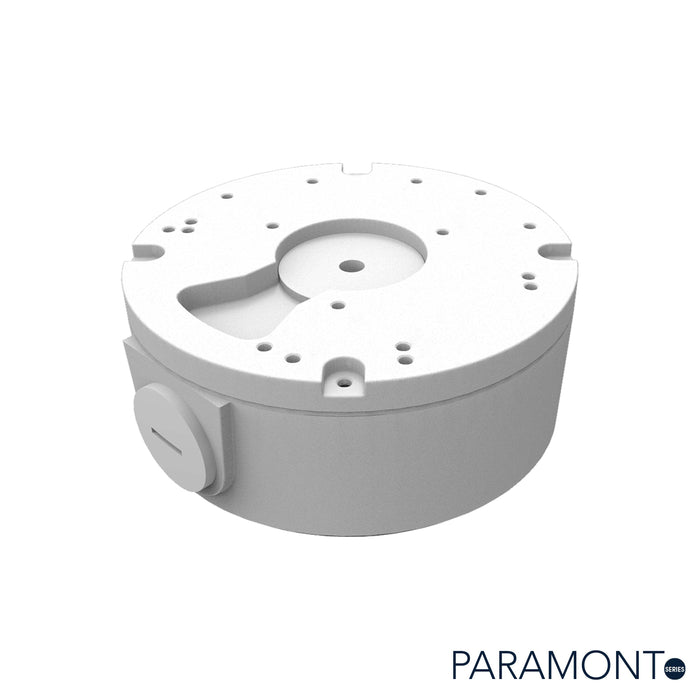 White Mini Junction Box, Model IPM-JBMINIBOX, Paramont Series. 