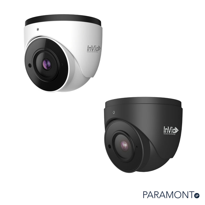5 Megapixel White and Black Turret Camera, Model PAR-P5TXIR28-LC, Paramont Series.
