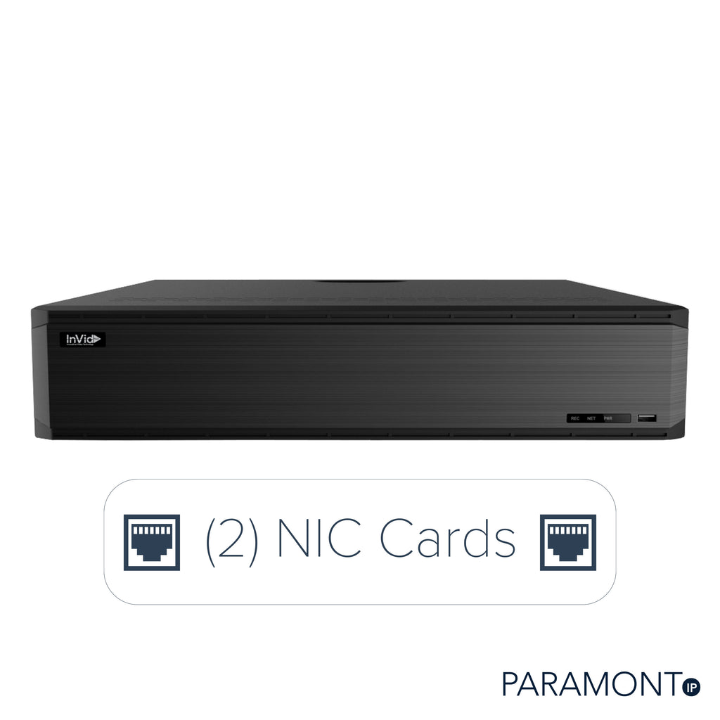 PN3A-64F: 64 Ch NVR, (2) NIC Cards — Invidtech