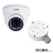 5-2 Megapixel White Turret Camera & Mount, Model SEC-C5TXIR28/JB1, Secure Series.