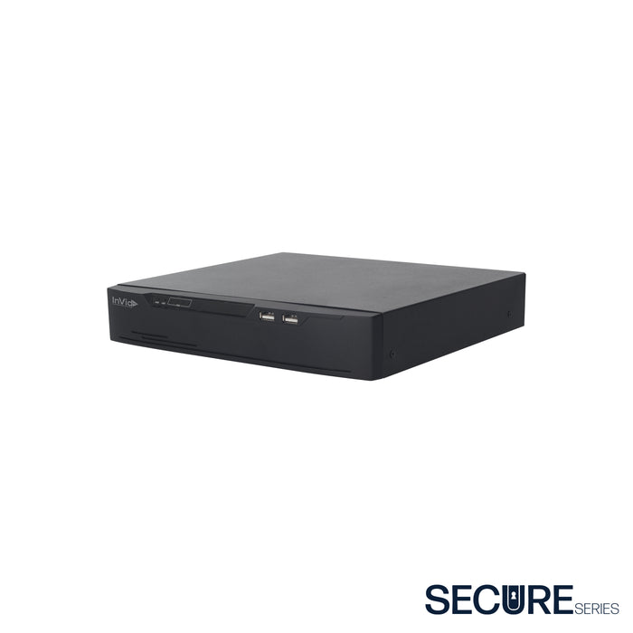 16 Channel Black Security NVR Recorder, Model SN1A-16X16T, Secure Series.