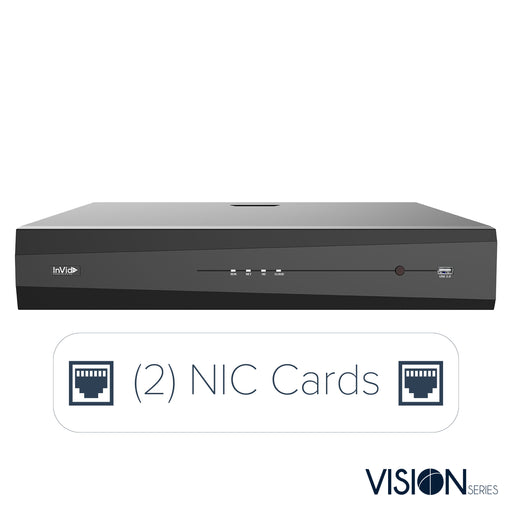 32 Channel Black Security NVR Recorder, Model VN2A-32, Vision Series.