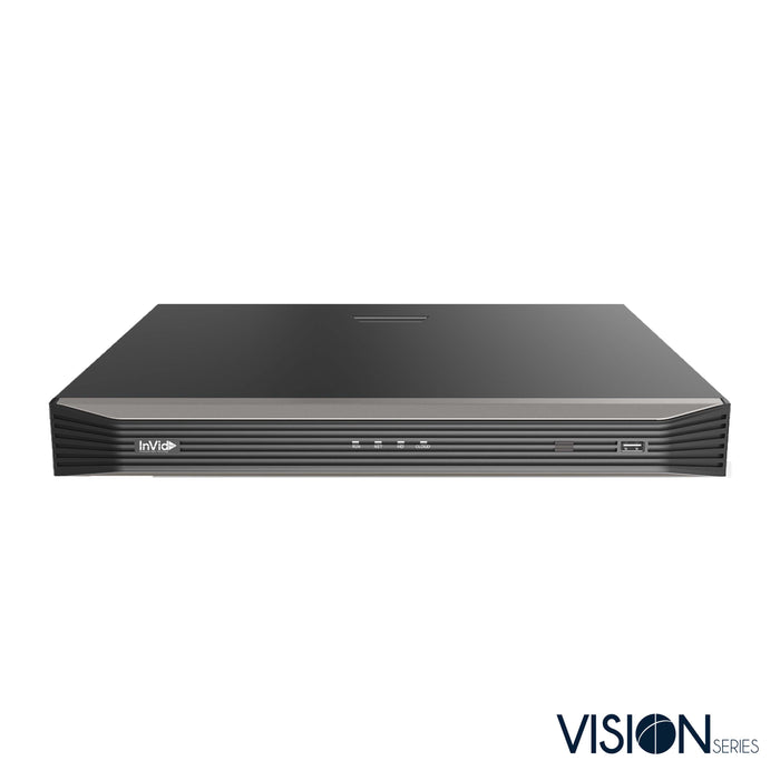 16 Channel Black Security NVR Recorder, Model VN3A-16X16, Vision Series.