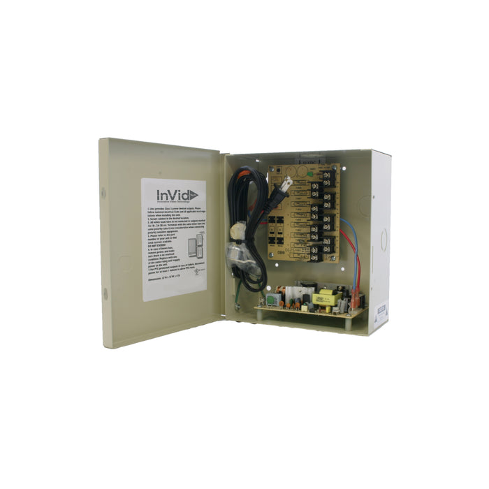 IPS-DCR8-8-2UL: 12VDC 8 Ch, 8 AMP Power Supply